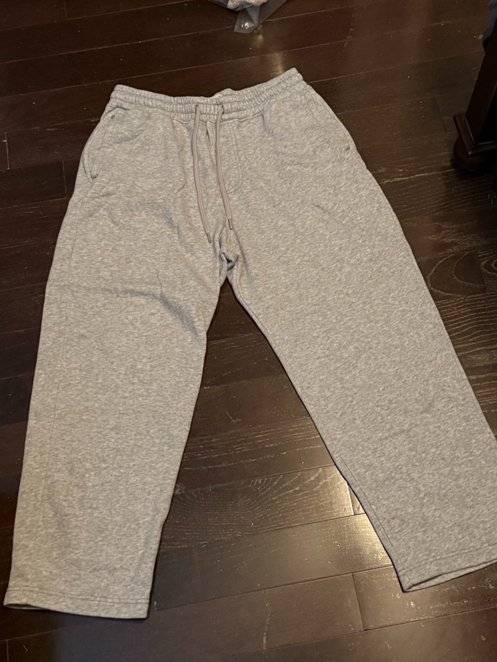 Hollister Men's Small Heather Gray Sweatpants - Drawstring Waist